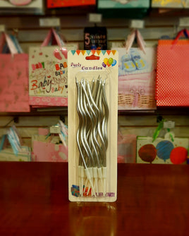 Party Candle Tall Swirl Design FTS19684
