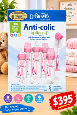Dr Brown Narrow Bottle Pink Gift Set sb05307