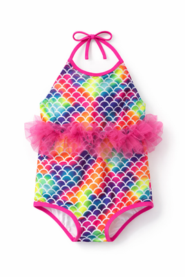 Girls Swimsuit w/Tulle fts40540