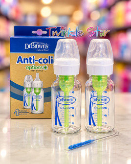 Dr Brown 4oz Glass Narrow Bottle 2pk sb42003