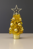 Christmas tree ornament w/balls 12" fts15622