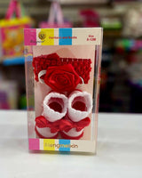 Booties/Rosette headband gift set fts40392