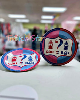 Gender Reveal 9" Plates 10pk FTS32531