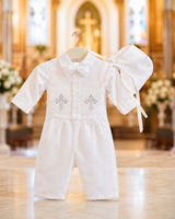 Boy Christening Outfit Rhinestone LP fts40586