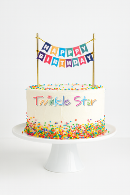 Cake Topper Happy Bday FTS19878