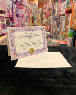 Certificate Greatest Grandmother bpscg049
