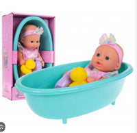 Doll 26cm in Bathtub fts17965