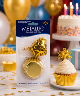 Bestie Metallic Cupcake Liner  BPS53920GD