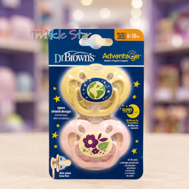 DB Pacifier 2pk 6-18M Pink/Green PA22003-NTL