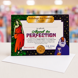 Certificate Aged to Perfection BPSCG030