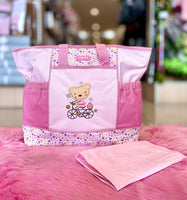Diaper Bag w/Mesh/Applique FTS32011