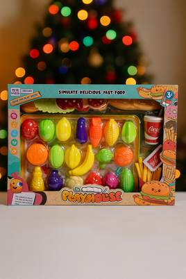 Toy 37pc Fruit Set in Window  FTOY2024088