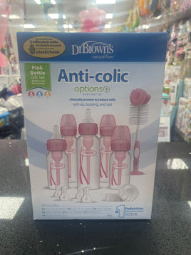 Dr Brown Narrow Bottle Pink Gift Set sb05307