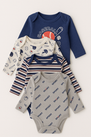 Full Printed LS Onezies 4pk fts40458