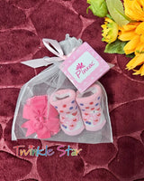 Baby Socks & headband gift set fts40175