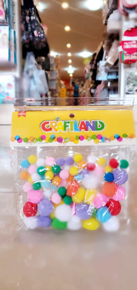 Craft Furr Balls Asst Sizes fts23602