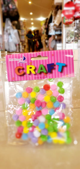 Craft Pom Pom Mini 70pk