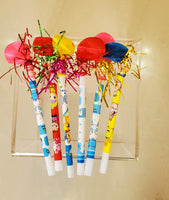 Party Flute w/Balloon 6pk