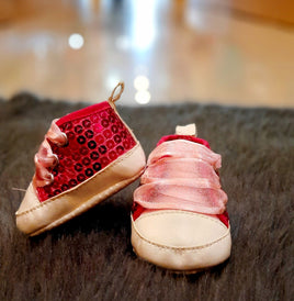Shoe-Girls NB Pink Glitter ap10065