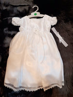 White Christening Formal w/Tut