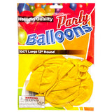 Balloon 10ct 12" Yellow