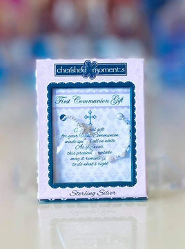 Sterling Silver 1st Communion cm-fcb-rosary