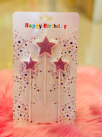 Party Candle 3 Stars