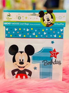 Mickey 1st Bday Bag 8ct AM371833