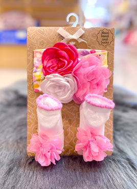Flower Headband/Sock Set