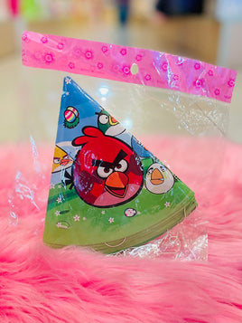 Party hats Angrybird 6pk