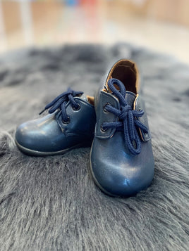 Shoe-Nubuck w/Lace Navy 2-6 Luna9000NV