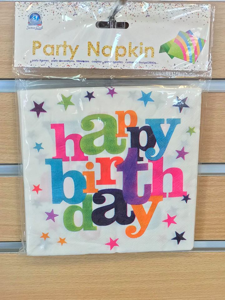 Party Napkins Happy Birthday