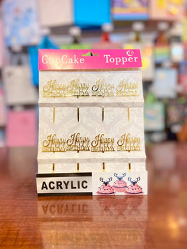 Cake Topper Happy Bday FTS19880