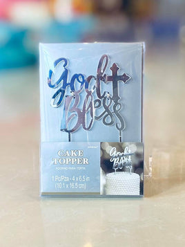 Party Cake Topper-God Bless-AM100068