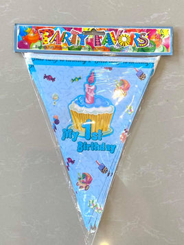 Party Banner Cone My 1st Bday