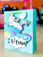 Gift Bag Unicorn 3D 12.5x12.5"