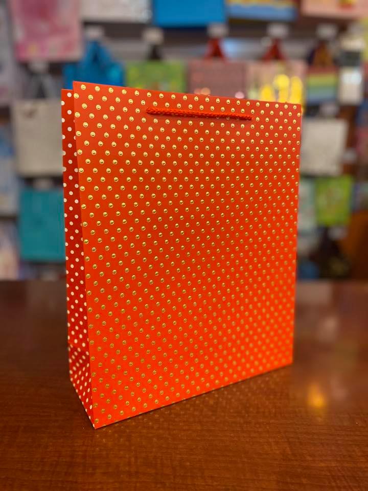 Gift Bag-Dots 12.5x10.25